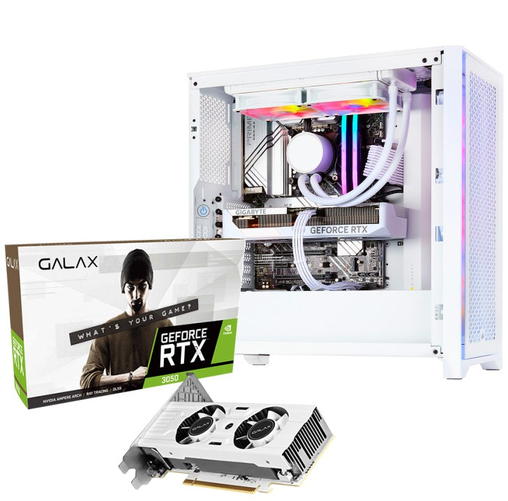 PC GAMING - RYZEN 5 5500 4.2GHz + RTX 3050 8GB CUSTOM OC + 16GB RAM DDR4 3600MHz + SSD M2