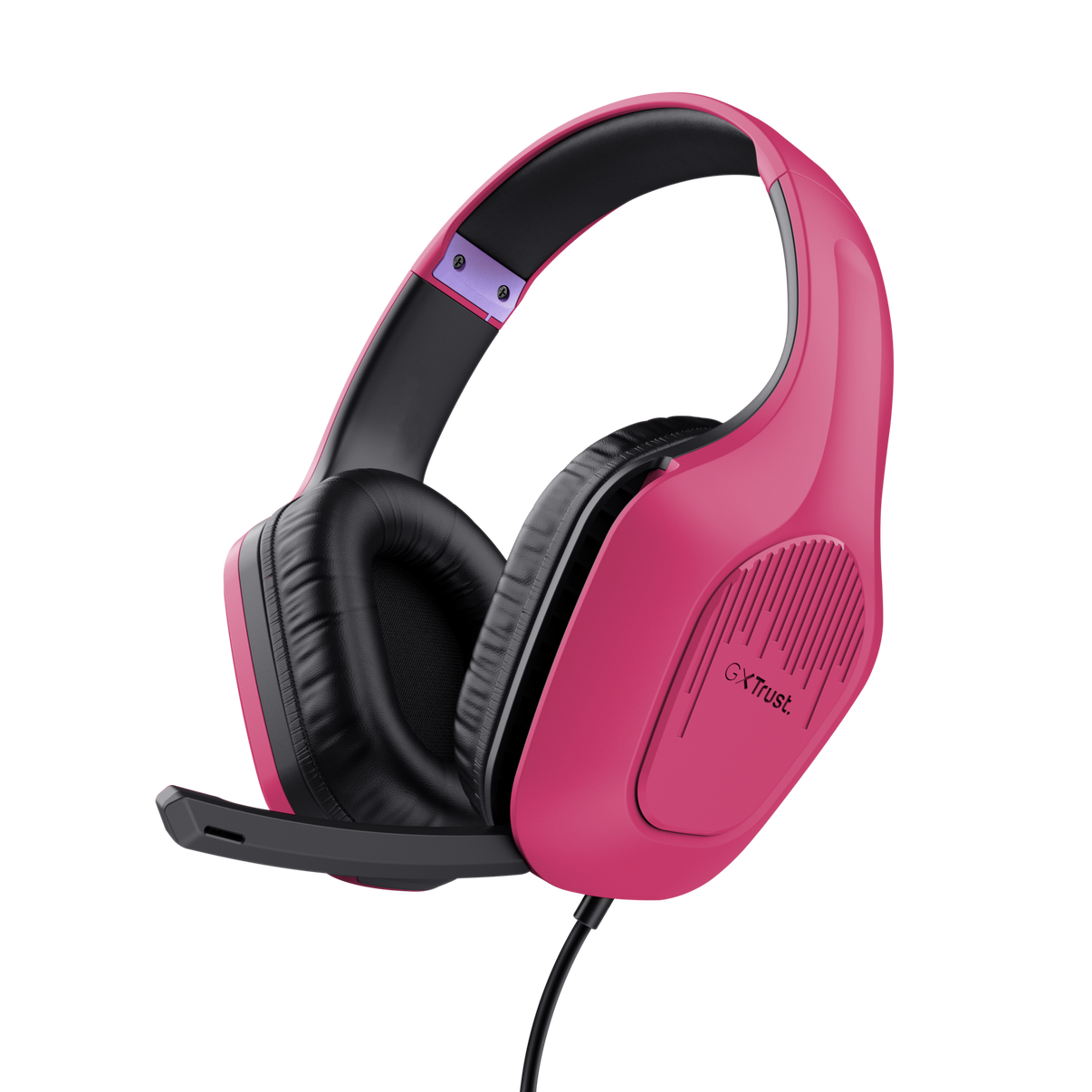 Trust GXT 415P Zirox cuffie gaming rosa