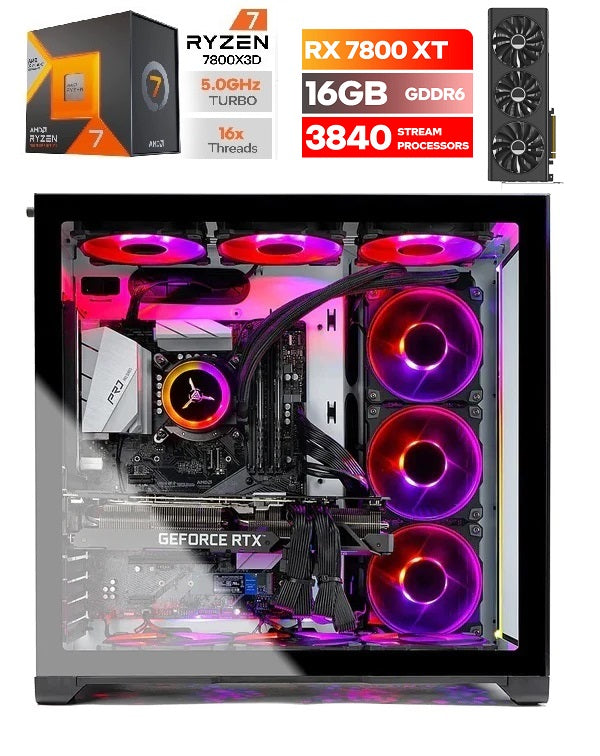 (Personalizzato) PC ULTRA - RYZEN 7 [7800X3D] + RX 7900XTX 24GB GDDR6 - 2TB M2 -  32GB RAM DDR5 6000MHz RGB