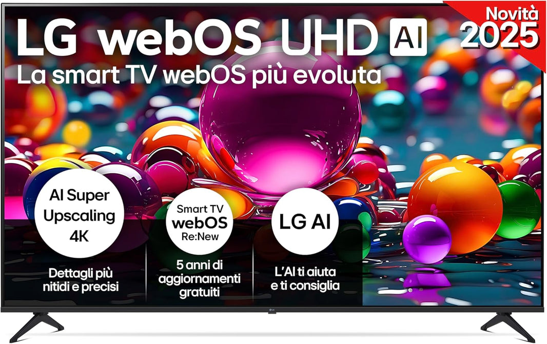 TV 88 POLLICI Smart TV VIDAA U7, Dolby Vision, HDR 10+, DTS Virtual:X, Game Mode Plus, Alexa Built-in, VIDAA Voice, Tuner DVB-T2/S2 HEVC 10, lativù 4K