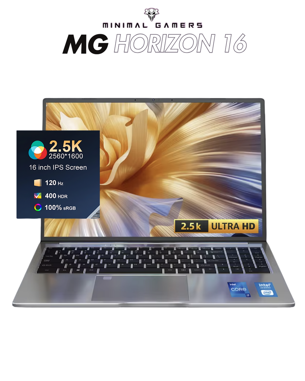 MG Horizon 16 Notebook – Intel Core i7-13620H, 16" 2.5K 120Hz Display, 32GB RAM, 1TB SSD, Wi-Fi 6, Windows 11 Pro