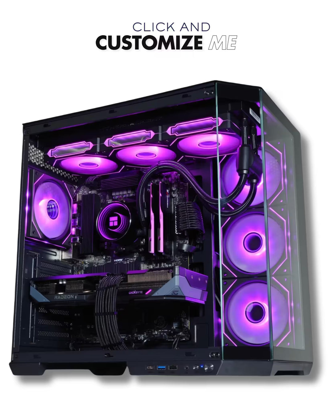 PC GAMING DOMINATOR V.2 - RYZEN 5 9600X 5.4GHz + RX 9070XT 16GB GDDR6 + 32GB RAM DDR5 6000MHz + SSD M2 1TB