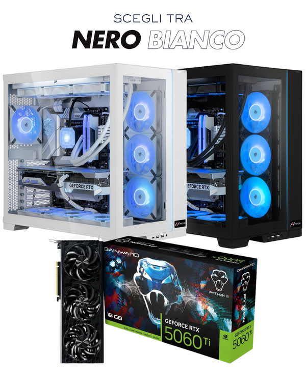PC GAMING - INTEL i5 14400 [10 CORE] + RTX 5060Ti GDDR6 - 32GB RAM DDR5 6000MHz + SSD M2 1TB