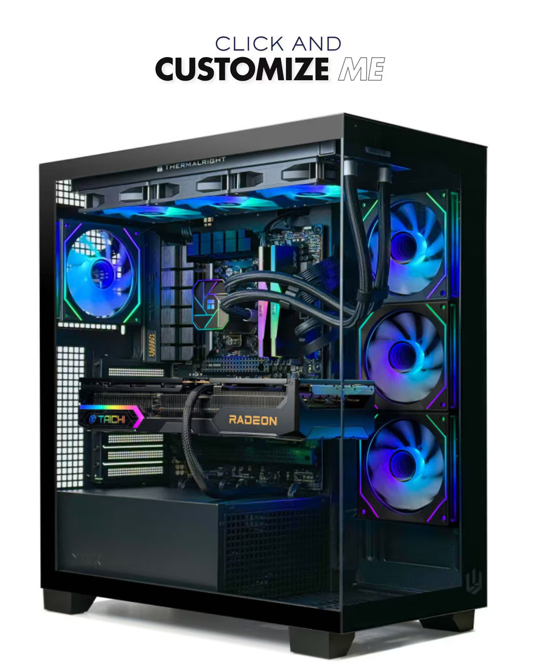 PC GAMING PREDATOR -  RX 9060XT 16GB GDDR7 + RYZEN 5 9600X 5.3GHz + 32GB RAM DDR5 6000MHz RGB + M.2 NMVe 1B