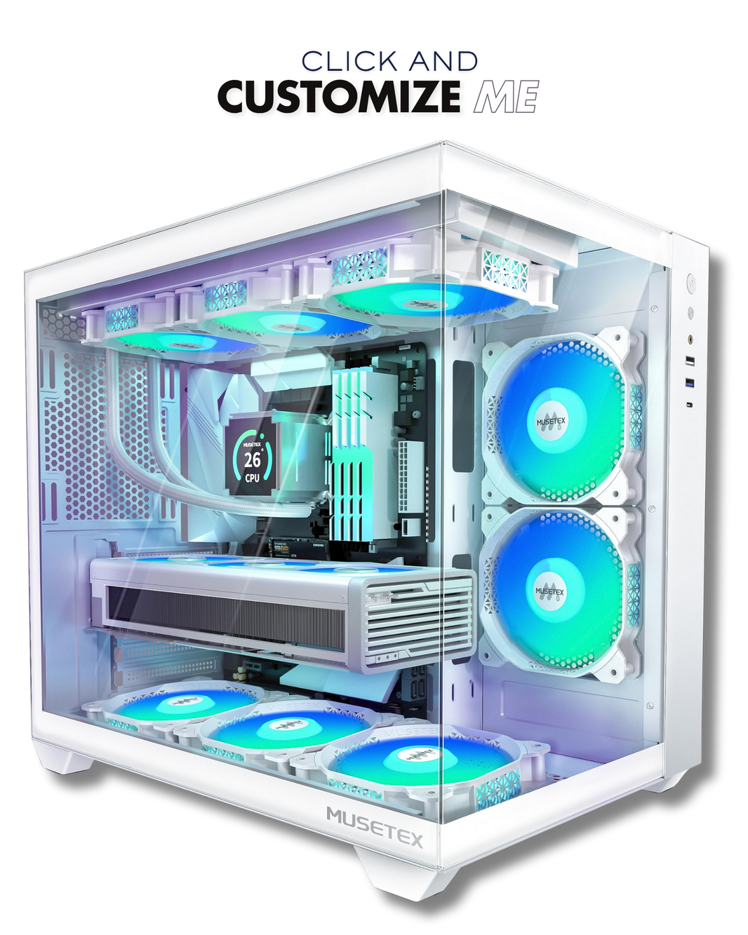 PC GAMING ZEUS - INTEL CORE i9 14900K 24 CORE + RTX 5070 12GB GDDR7 - 32GB RAM DDR5 6000MHz  cl30 + SSD M2 1TB