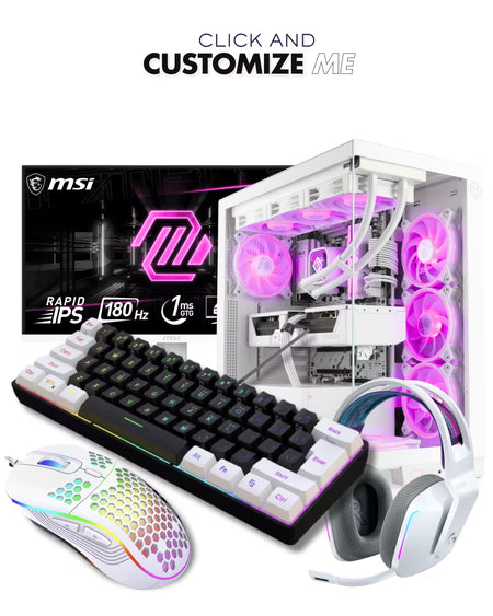 [PC+MONITOR+KIT] PC GAMING - RYZEN 5 9600x + RX 9060XT 16GB GDDR6 + MONITOR 180Hz 1ms  + KIT GAMING + 16GB RAM DDR5