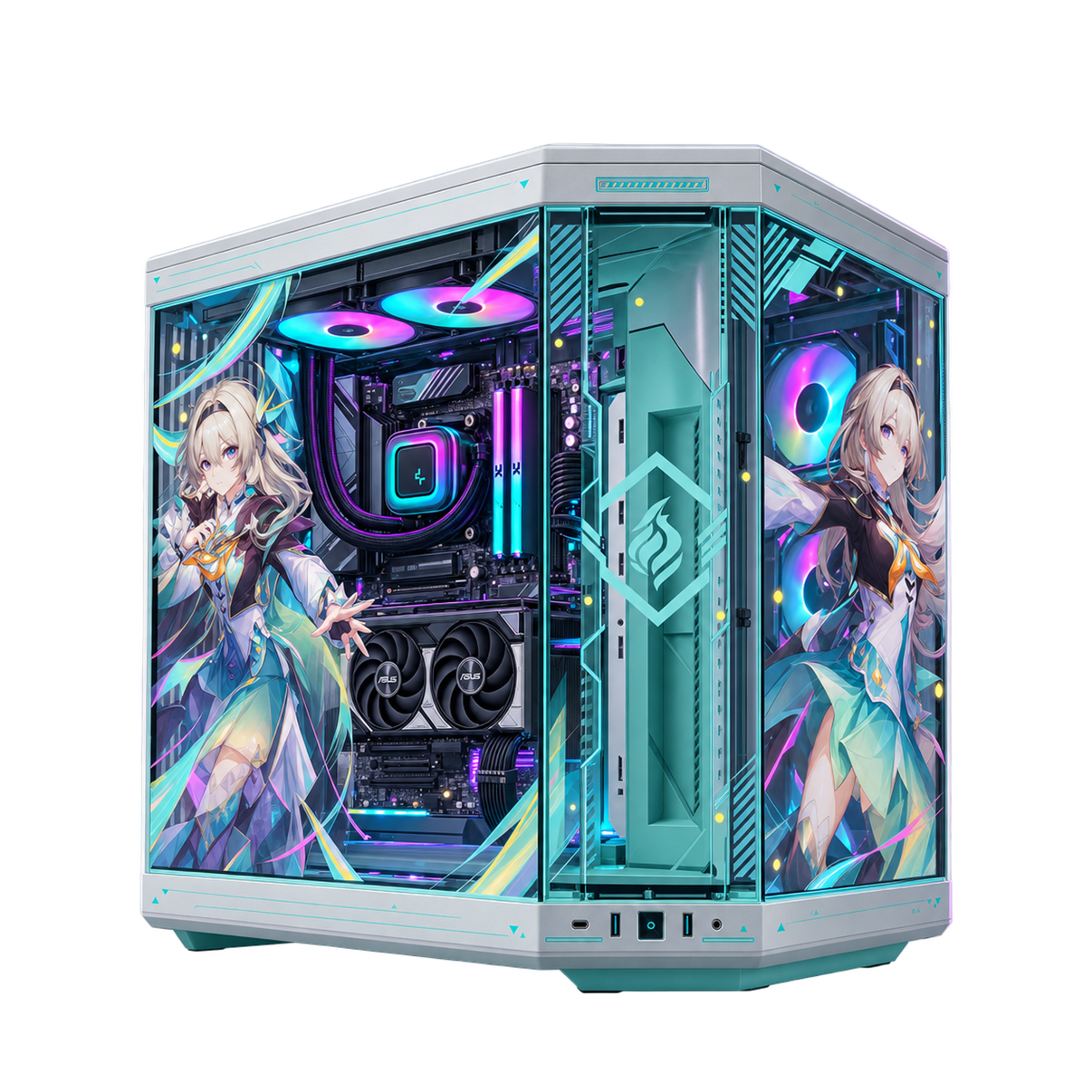 PC GAMING FIREFLY VECTOR — render illustrativo della configurazione