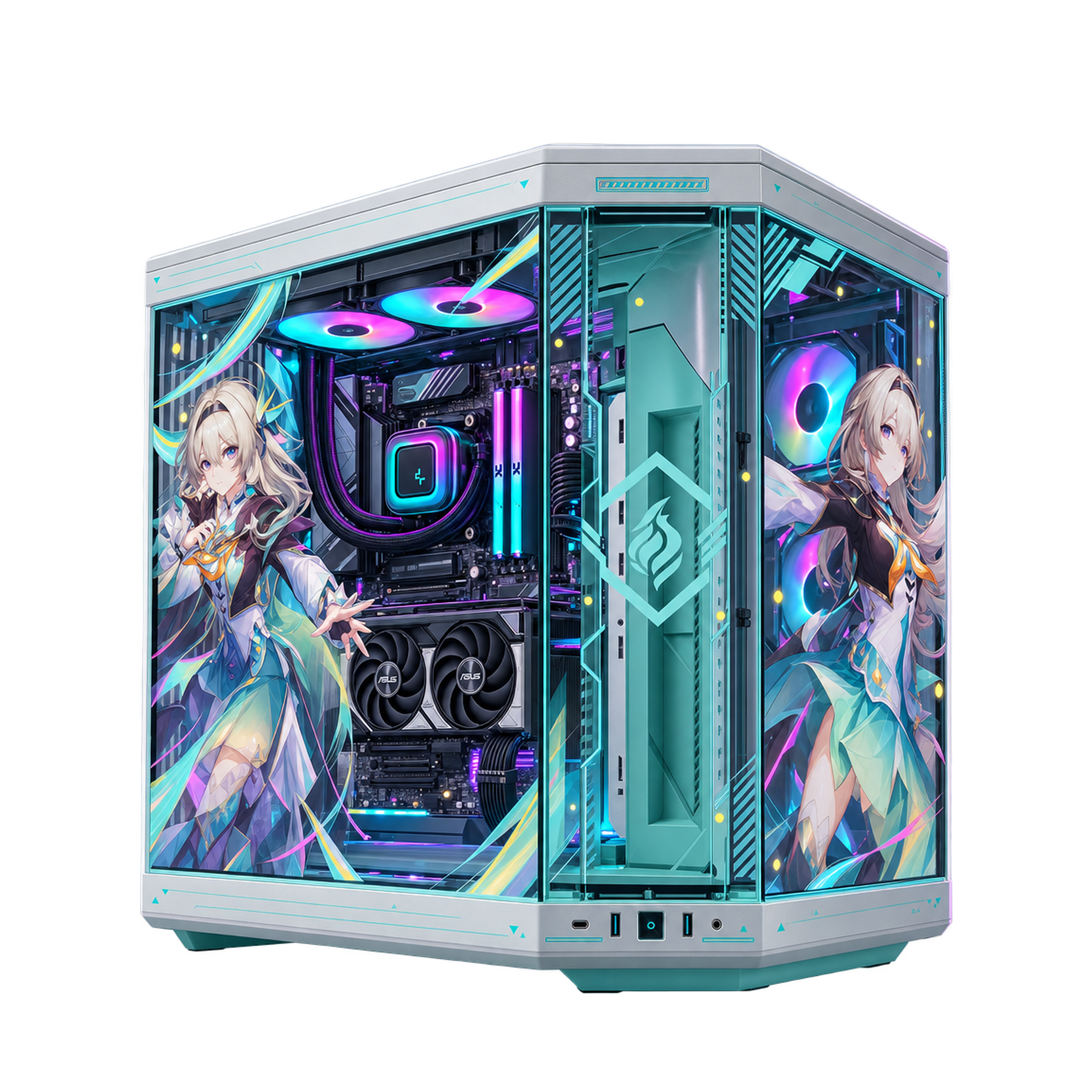 PC GAMING FIREFLY VECTOR — render illustrativo della configurazione