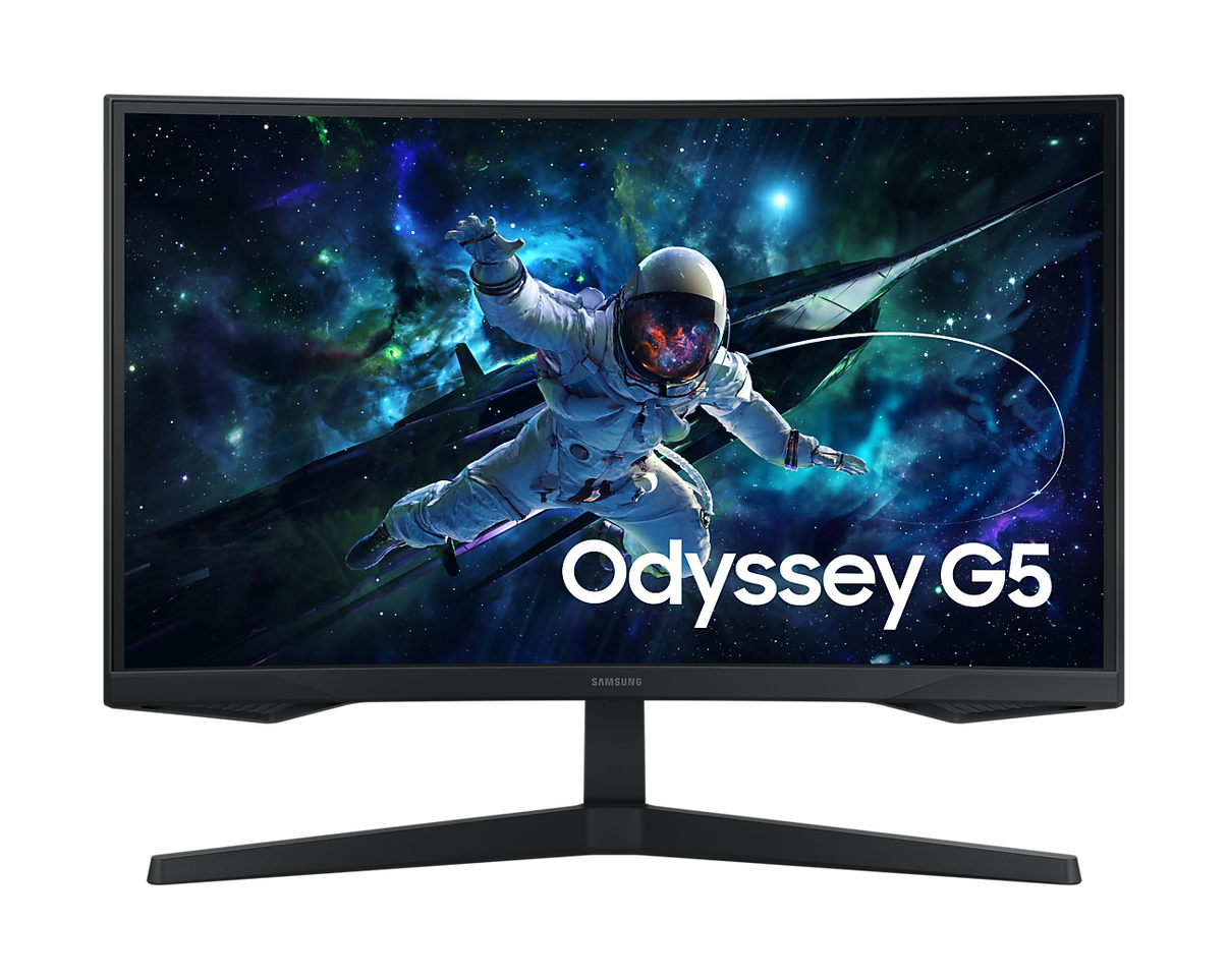 Samsung Odyssey G5 G55C monitor gaming 27 pollici QHD curvo