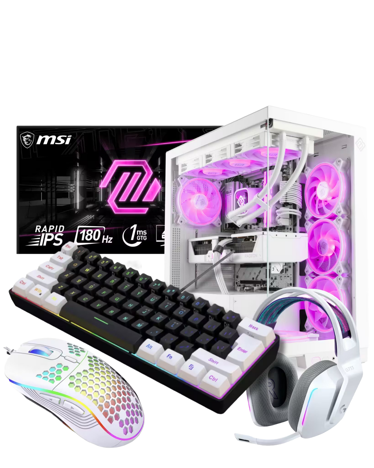 Bundle PC Gaming Minimal Gamers con RTX 5070, monitor MSI 180Hz e kit gaming