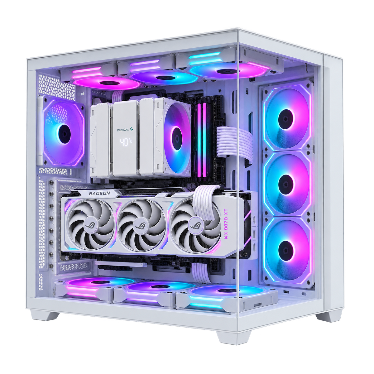 PC Gaming ALCARAZ con RX 9070 XT, doppio vetro e case configurabile fra 27 modelli