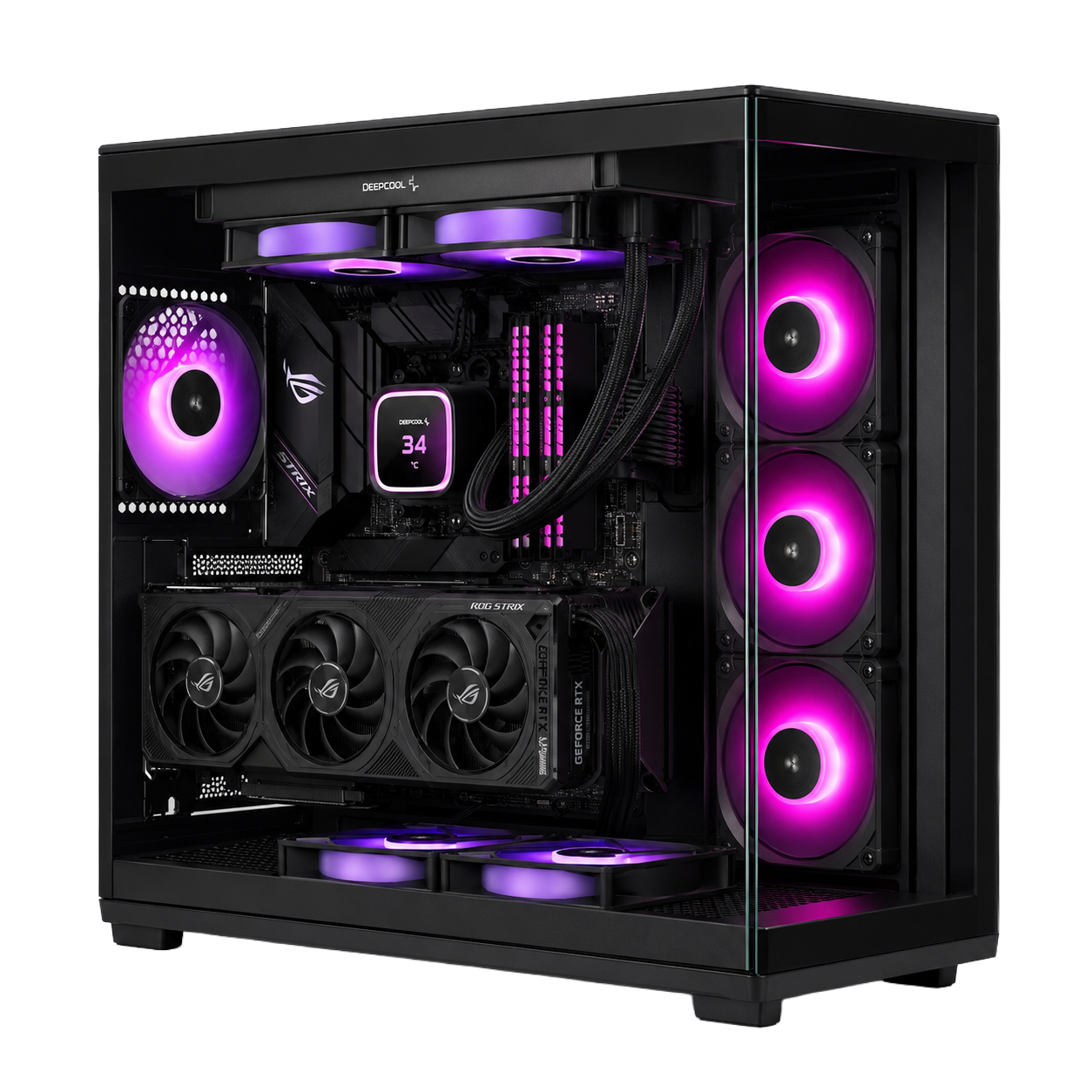 PC Gaming CRIMSON Minimal Gamers — vista prodotto trasparente