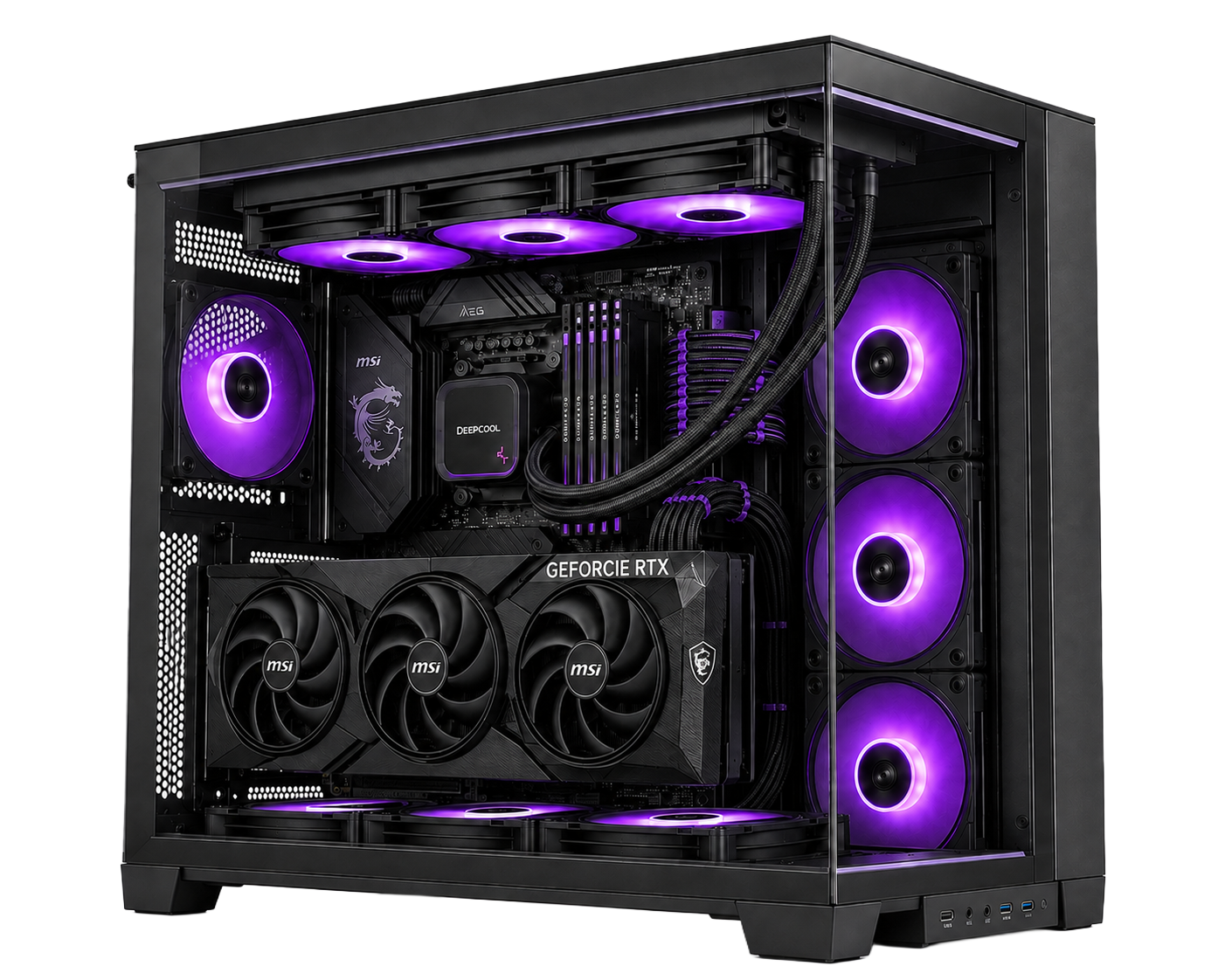 PC Gaming DOMINATOR V.1 Minimal Gamers — vista prodotto trasparente