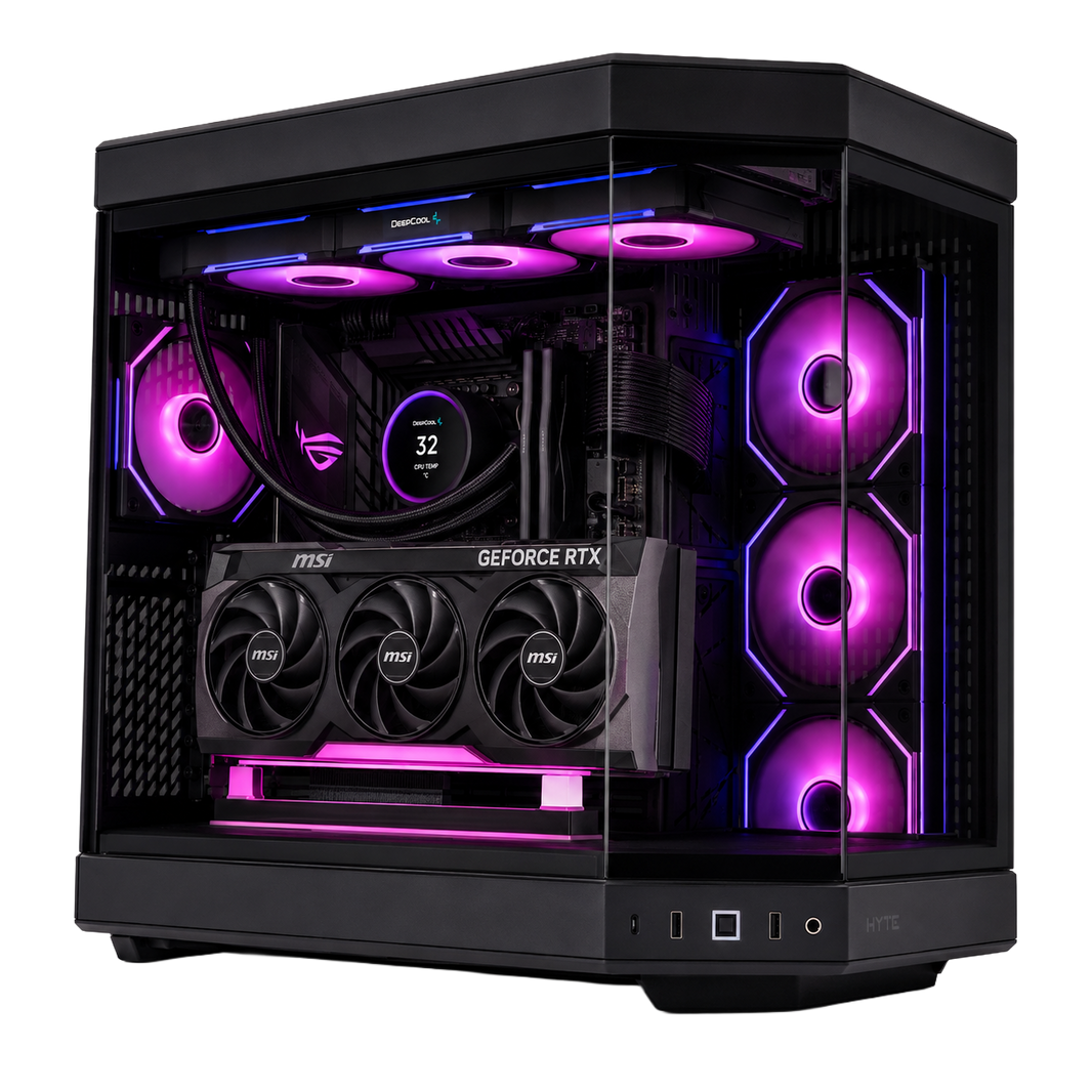 PC Gaming HELLFIRE Minimal Gamers — vista prodotto trasparente