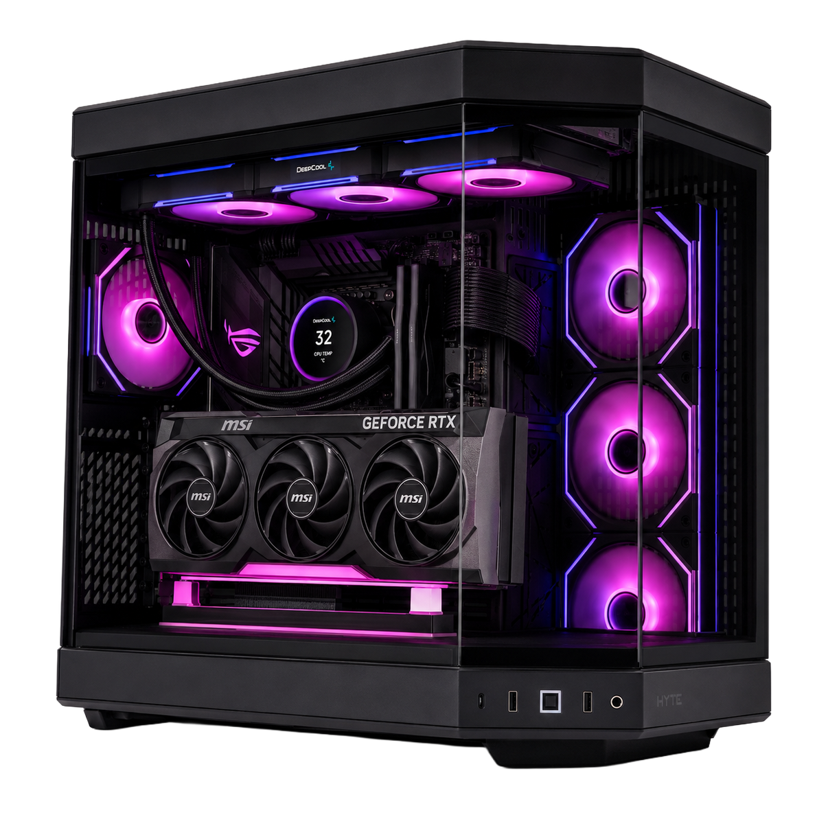 PC Gaming HELLFIRE Minimal Gamers — vista prodotto trasparente