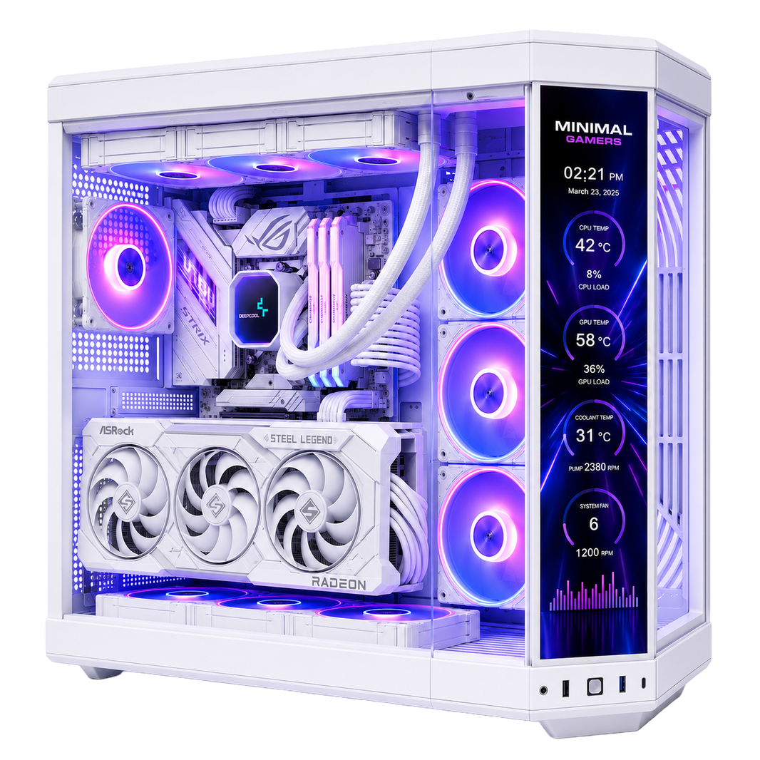 PC Gaming INFERNUS Minimal Gamers — vista prodotto trasparente