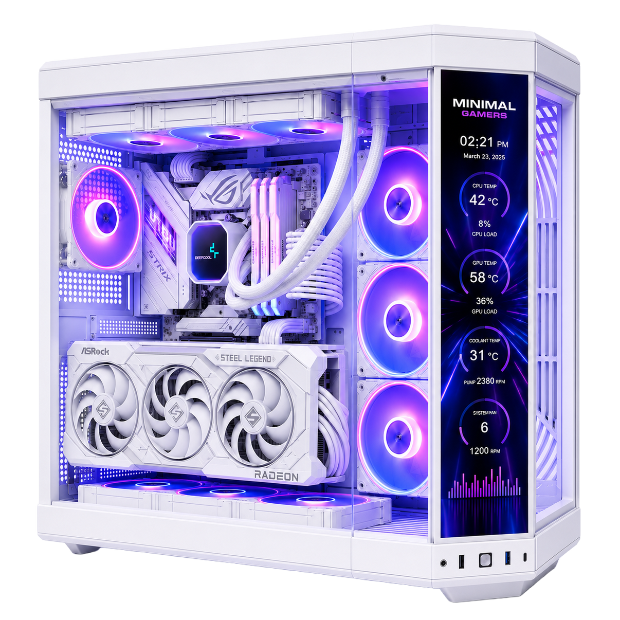 PC Gaming INFERNUS Minimal Gamers — vista prodotto trasparente