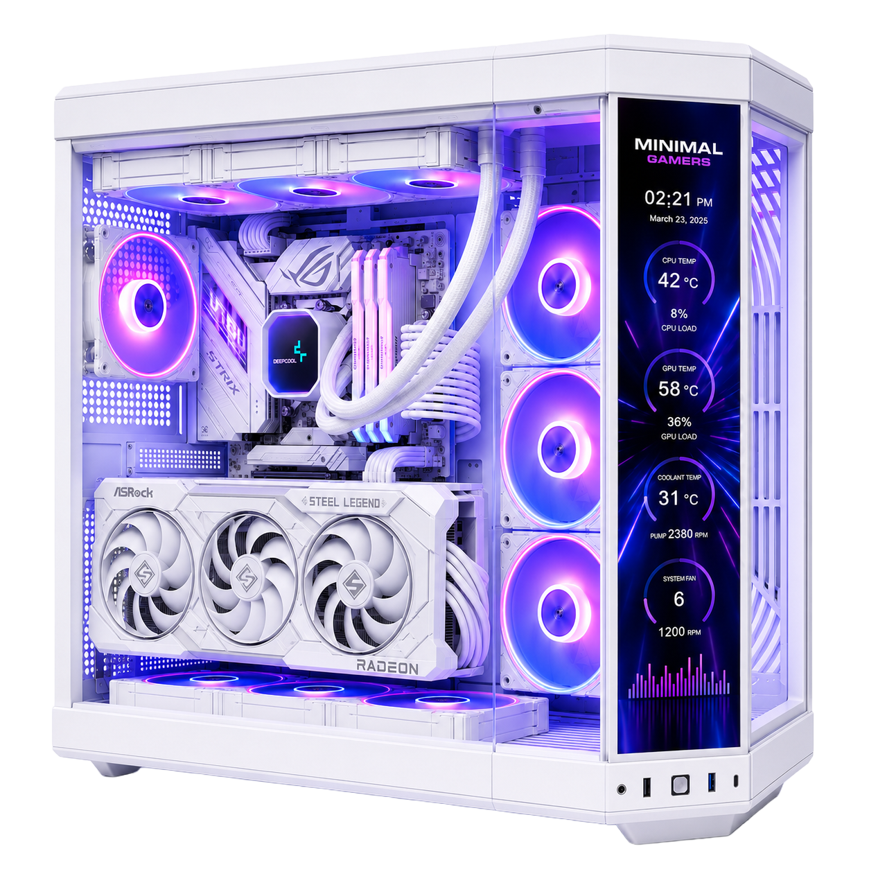 PC Gaming INFERNUS Minimal Gamers — vista prodotto trasparente