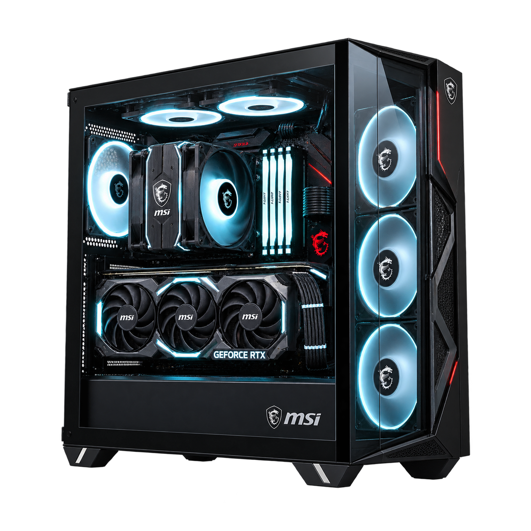 MSI CHIMERA - PC GAMING RYZEN 5 9600X + RTX 5070 12GB GDDR7 + 32GB RAM DDR5 6000MHz + SSD M.2 NVMe 1TB