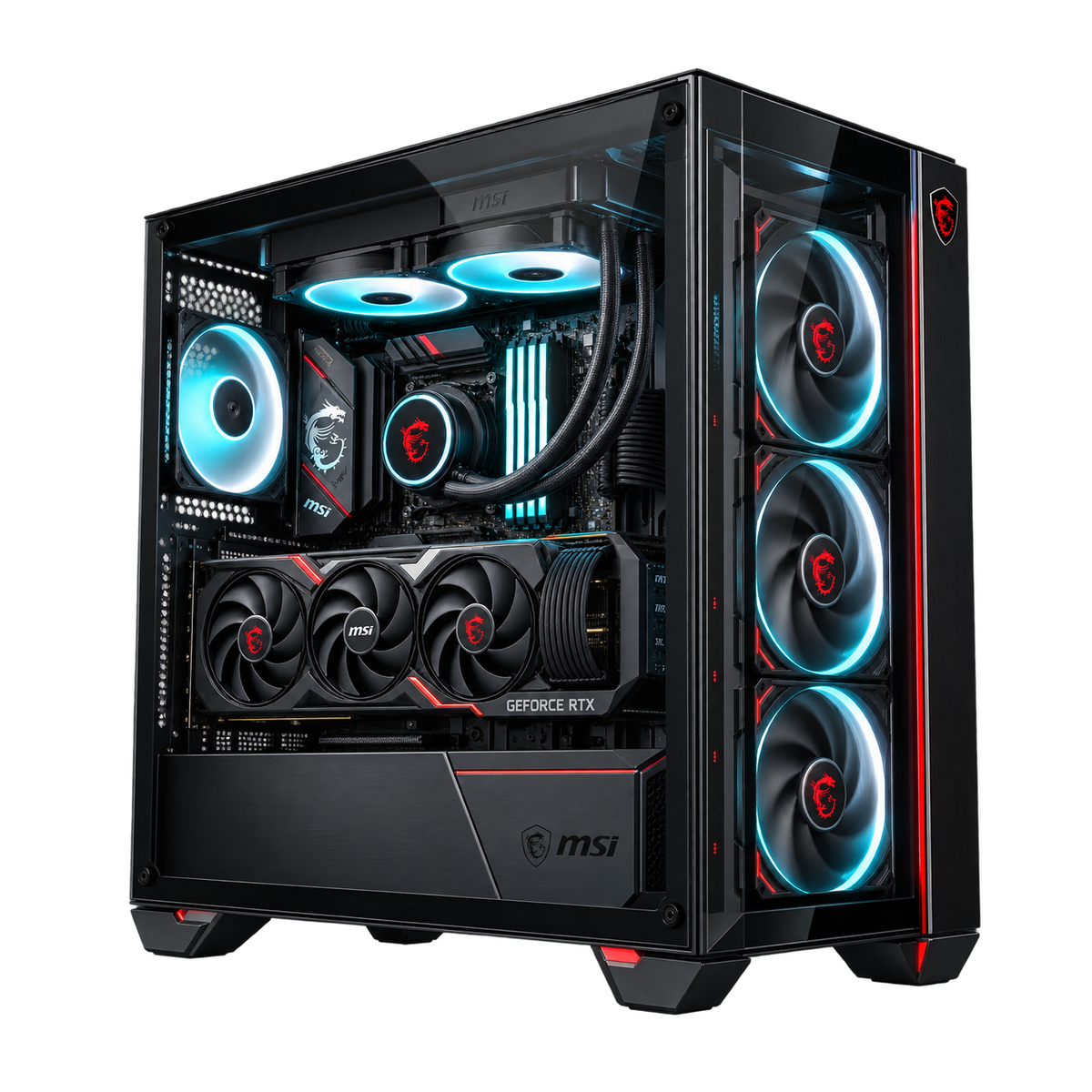 PC Gaming MSI ECLIPSE con RTX 5070 Ti e AIO 240, doppio vetro e case configurabile fra 27 modelli