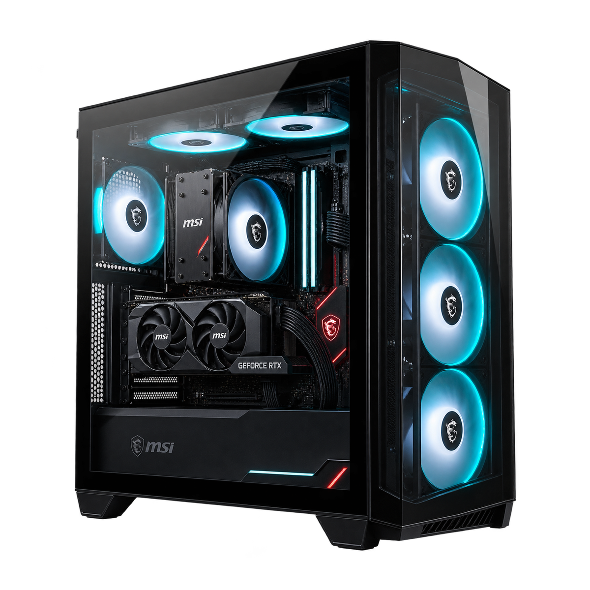 PC Gaming MSI HELIOS con RTX 5050, doppio vetro e case configurabile fra 27 modelli