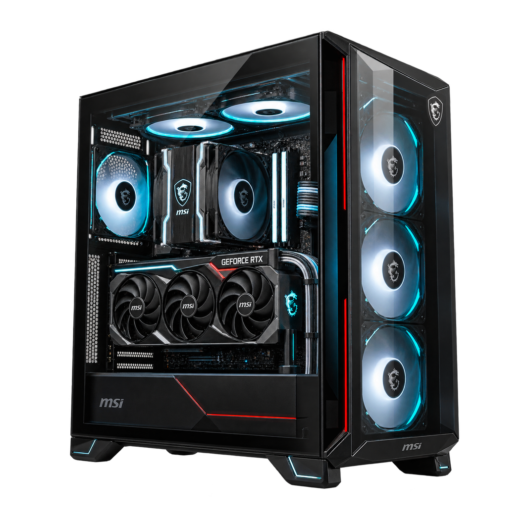 MSI MAGMA - PC GAMING RYZEN 5 9600X + RTX 5070 Ti 16GB GDDR7 + 32GB RAM DDR5 6000MHz + SSD M.2 NVMe 1TB