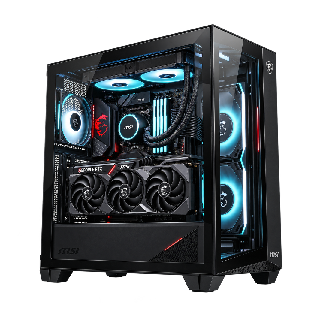 MSI NEBULA - PC GAMING INTEL CORE i7-14700KF + RTX 5070 12GB GDDR7 + 16GB RAM DDR5 6000MHz + SSD M.2 NVMe 1TB + AIO 240 LIQUIDO