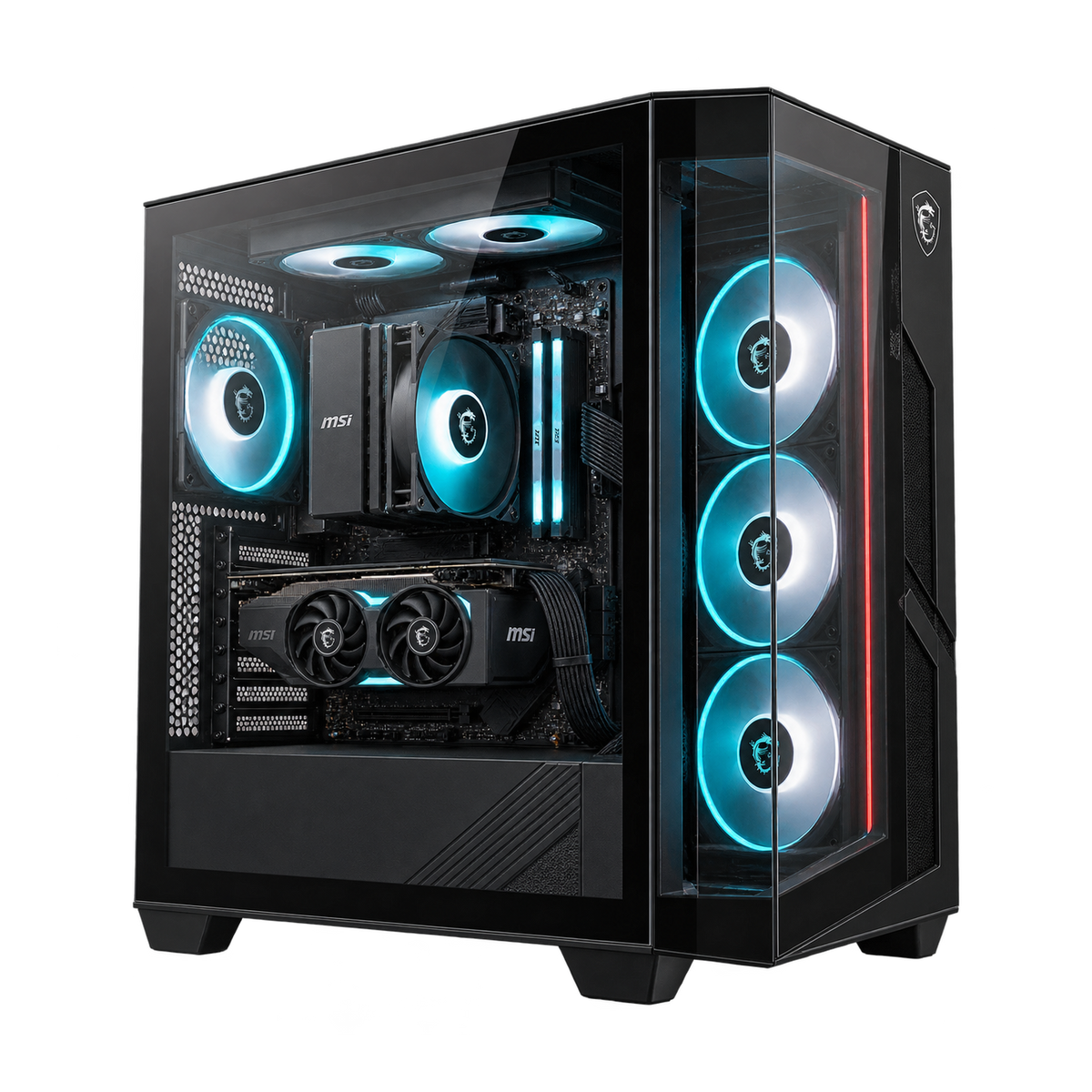 PC Gaming MSI ORION con RTX 3050, doppio vetro e case configurabile fra 27 modelli