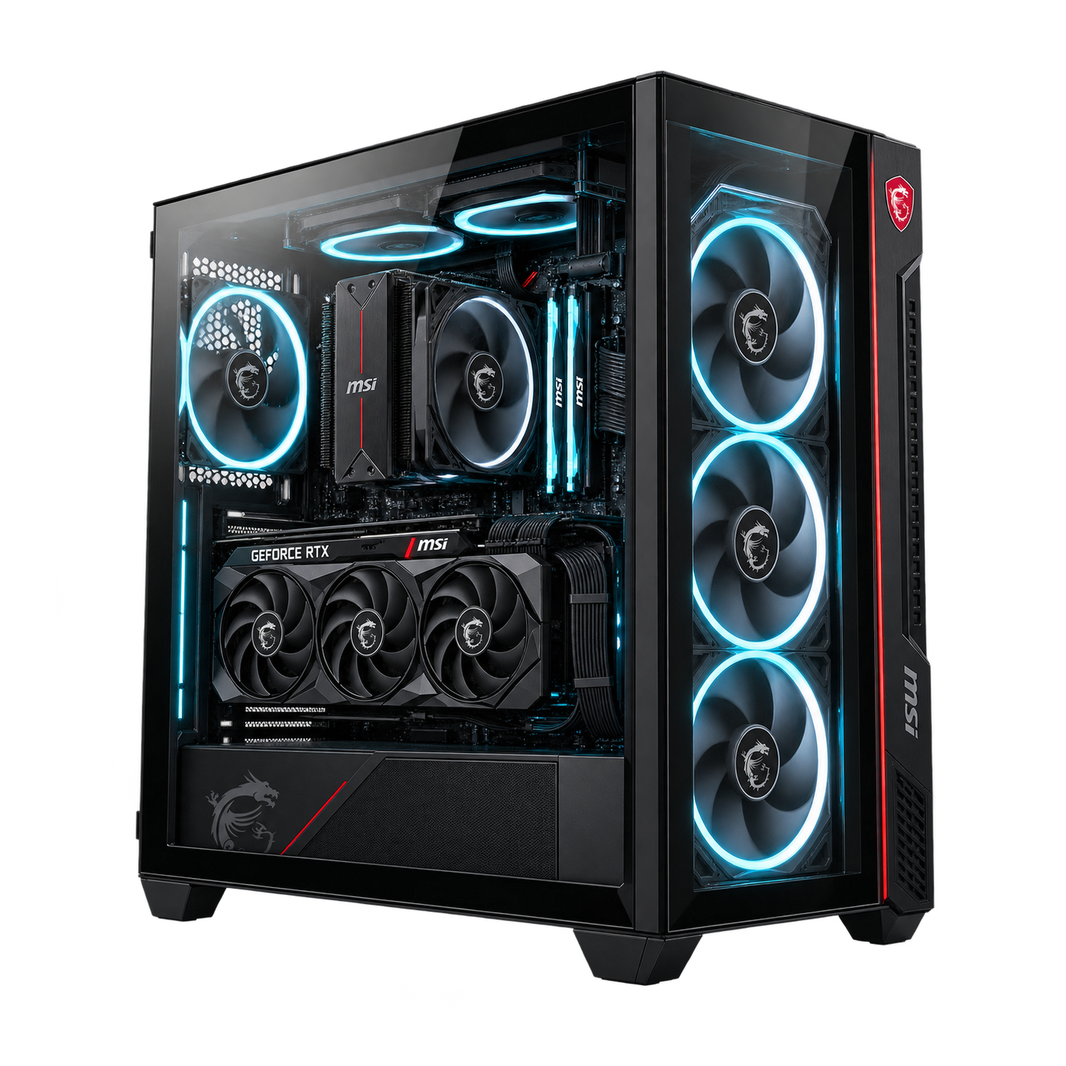 MSI SENTINEL - PC GAMING RYZEN 5 9600X + RTX 5070 12GB GDDR7 + 16GB RAM DDR5 6000MHz + SSD M.2 NVMe 500GB