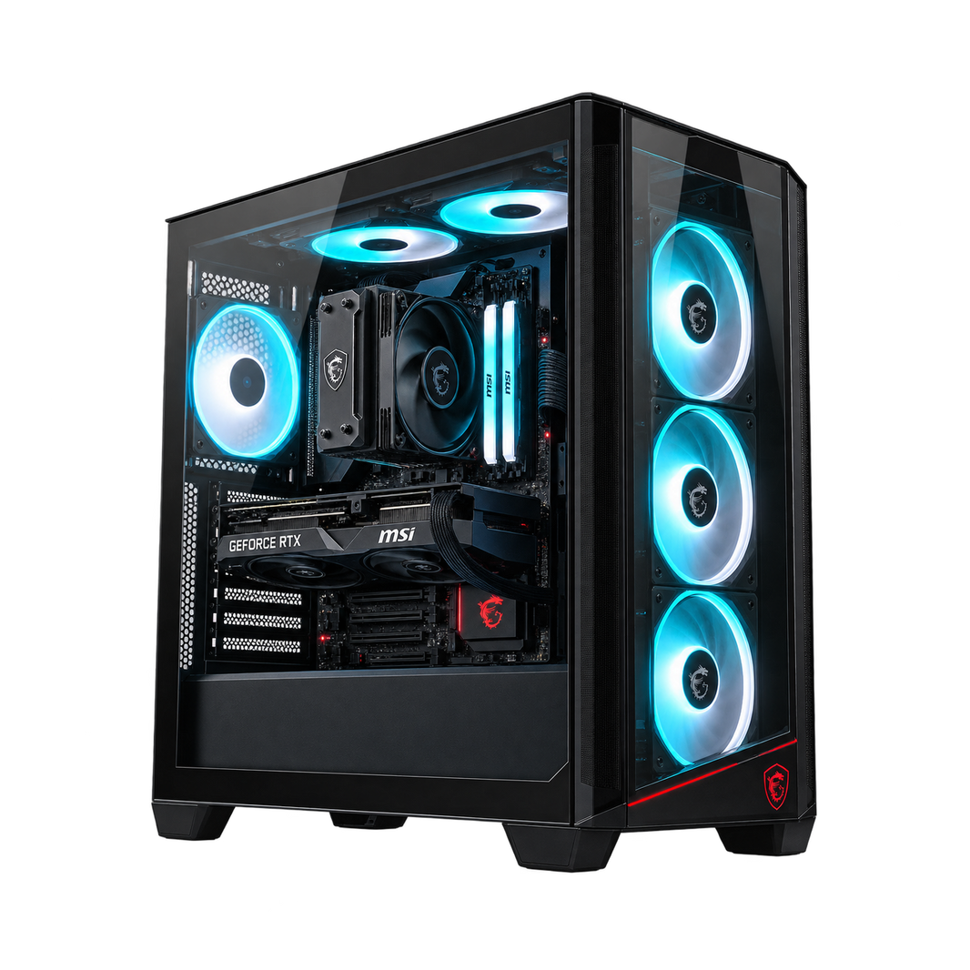 PC Gaming MSI TALON con RTX 5060, doppio vetro e case configurabile fra 27 modelli