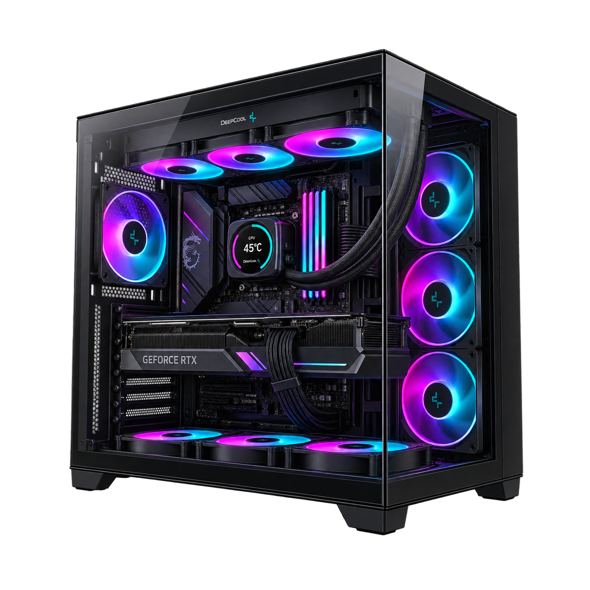 PC Gaming TYPHON con RTX 5090, doppio vetro e case configurabile fra 27 modelli