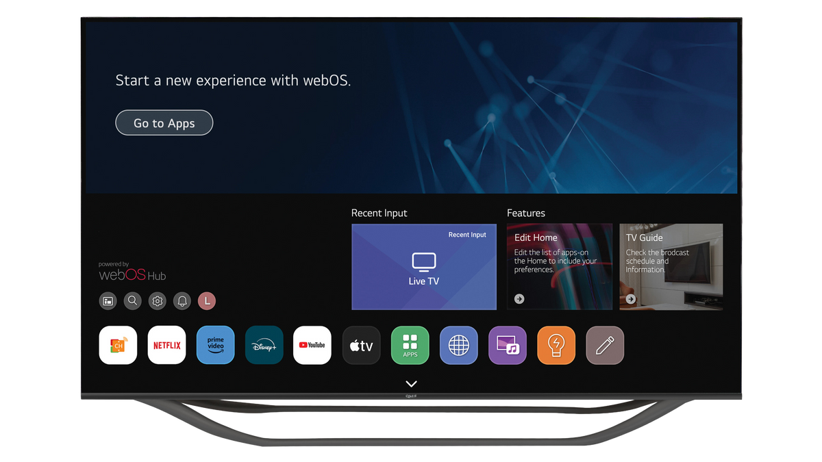 QBell QT55UWF9B - Smart TV LED 55" 4K Ultra HD webOS