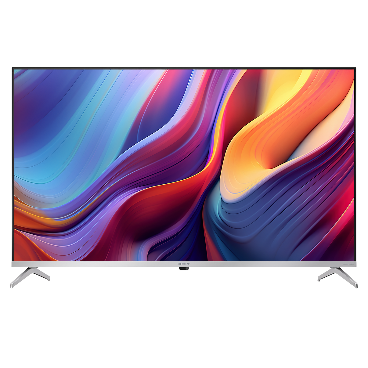 Sharp 43GP6265E TV QLED 43 pollici 4K Google TV, vista frontale scontornata