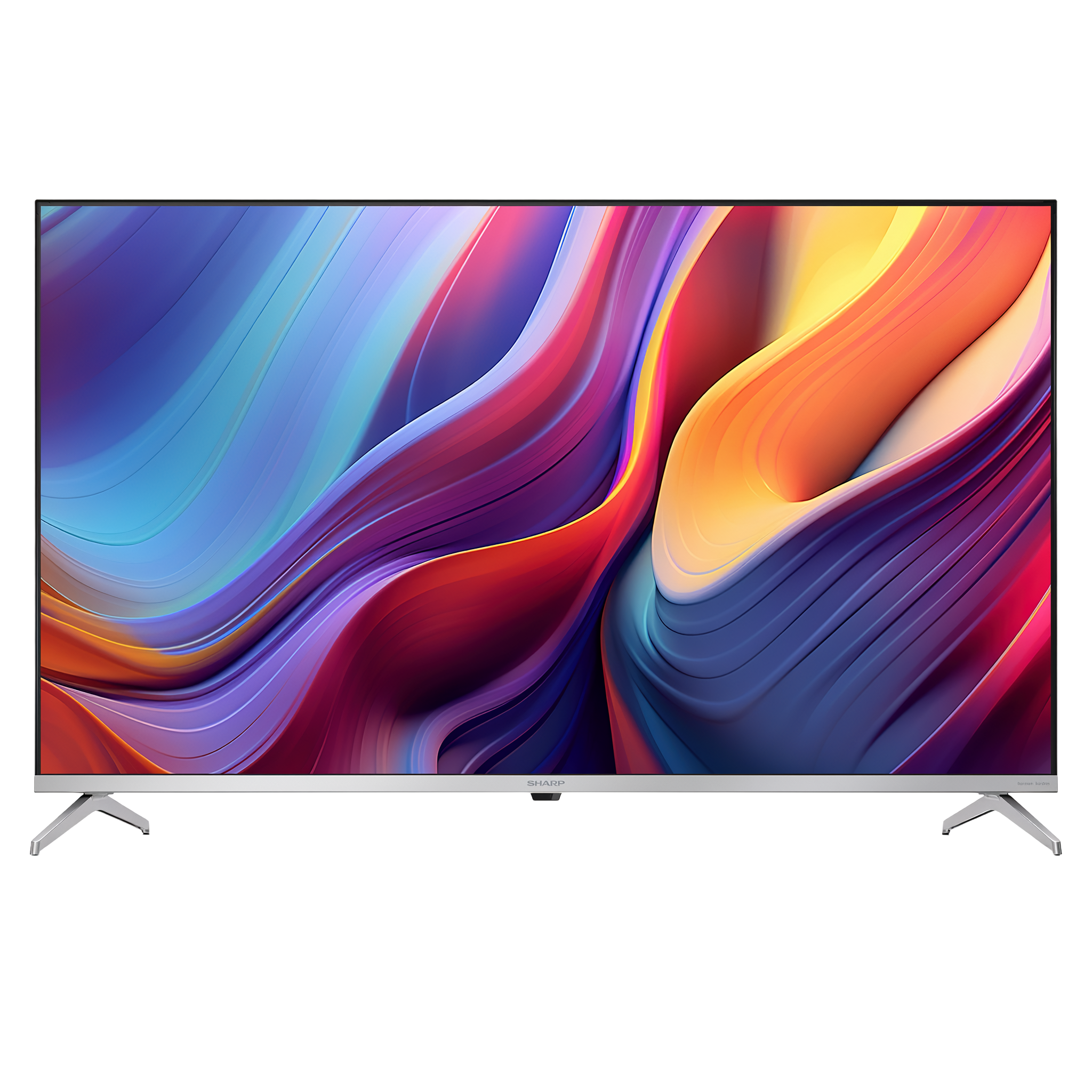 Sharp 43GP6265E TV QLED 43 pollici 4K Google TV, vista frontale scontornata